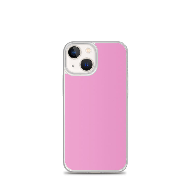 Load image into Gallery viewer, Lavender Rose Pink iPhone Clear Thin Case Plain Color CREATIVETECH