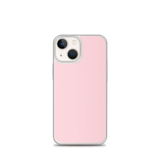 Flamingo Pink iPhone Clear Thin Case Plain Color CREATIVETECH