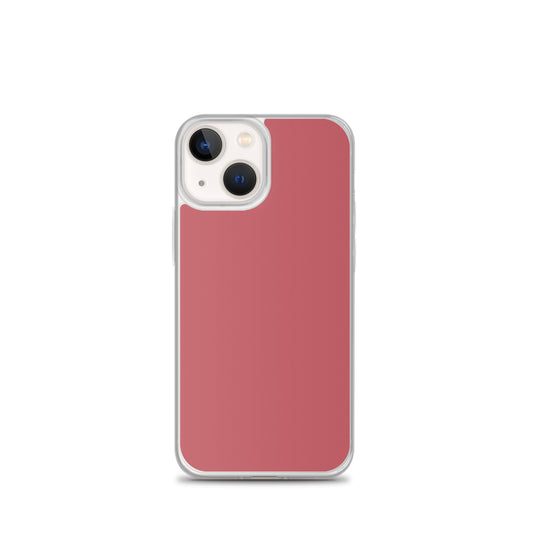 Mandy Red iPhone Clear Thin Case Plain Color CREATIVETECH