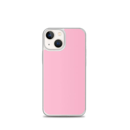 Cotton Candy Pink iPhone Clear Thin Case Plain Color CREATIVETECH