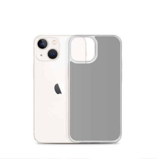 Plain Color Nobel Grey iPhone Case Clear Bump Resistant Flexible CREATIVETECH