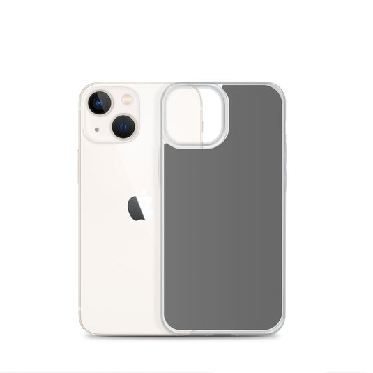 Plain Color Grey iPhone Case Clear Bump Resistant Flexible CREATIVETECH