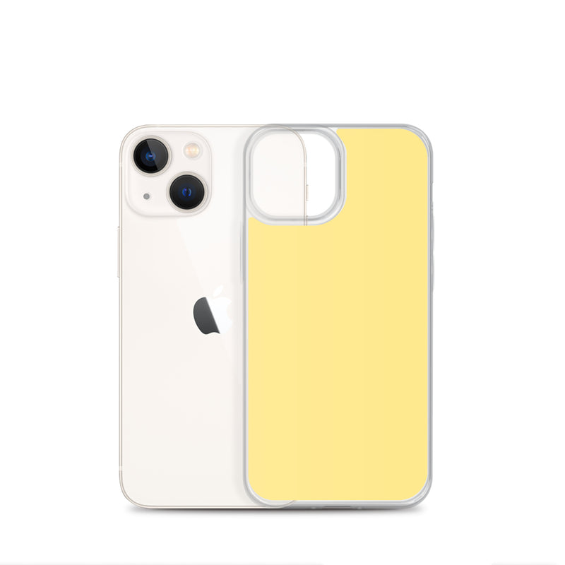 Load image into Gallery viewer, Plain Color Vis Vis Yellow iPhone Case Clear Bump Resistant CREATIVETECH