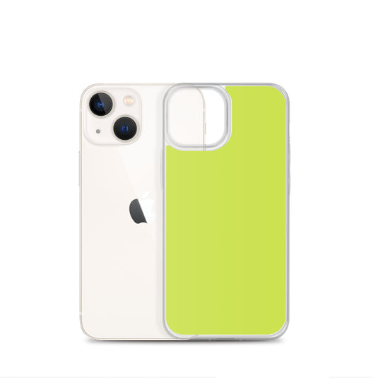 Plain Color Mindaro Green iPhone Case Clear Bump Resistant CREATIVETECH