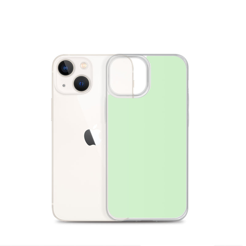 Load image into Gallery viewer, Plain Color Tara Green iPhone Case Clear Bump Resistant CREATIVETECH