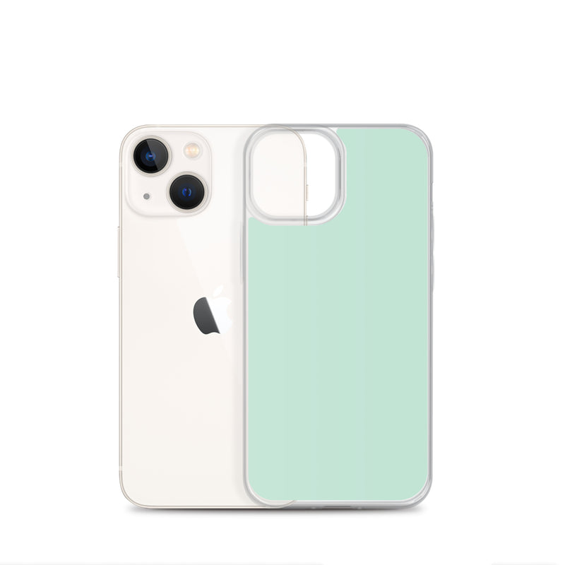 Load image into Gallery viewer, Plain Color Aero Green iPhone Case Clear Bump Resistant CREATIVETECH