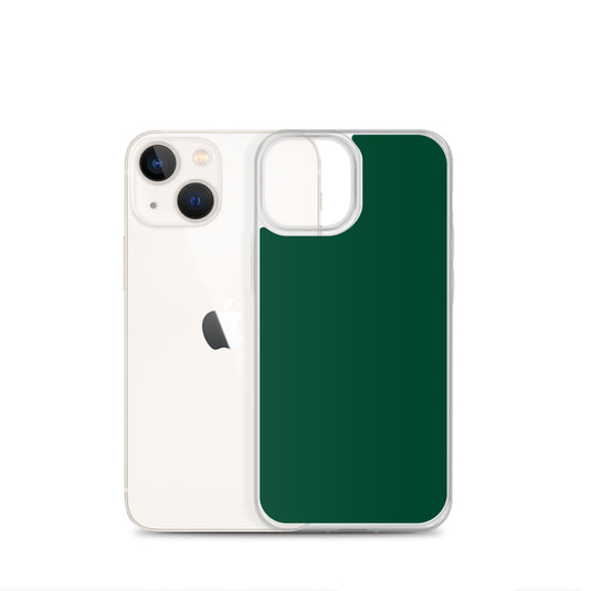 Plain Color British Racing Green iPhone Case Clear Bump Resistant CREATIVETECH