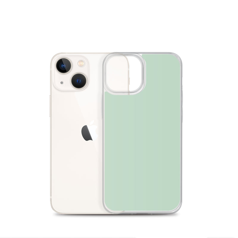 Load image into Gallery viewer, Plain Color Shallow Edgewater Blue iPhone Case Clear Bump Resistant CREATIVETECH