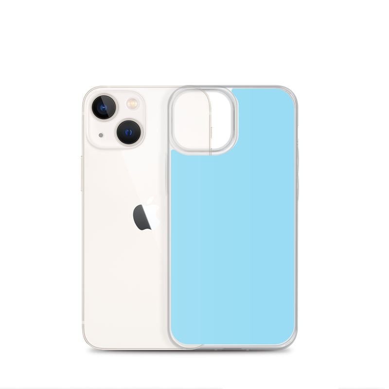 Load image into Gallery viewer, Plain Color Columbia Blue iPhone Case Clear Bump Resistant CREATIVETECH