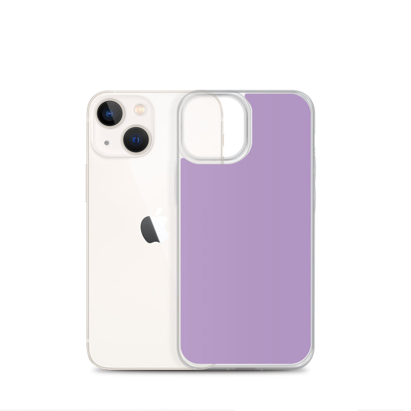 Load image into Gallery viewer, East Side Violet Purple iPhone Clear Thin Case Plain Color CREATIVETECH