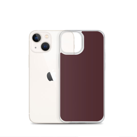 Cab Sav Brown iPhone Clear Thin Case Plain Color CREATIVETECH