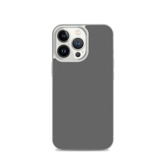 Plain Color Zambezi Grey iPhone Case Clear Bump Resistant CREATIVETECH