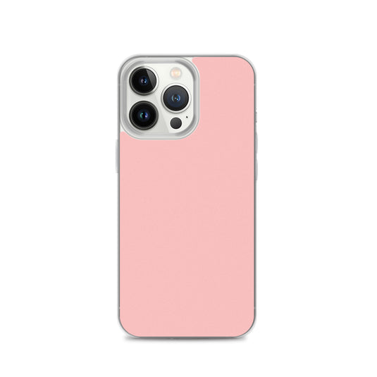 Plain Color Flamingo Pink iPhone Case Clear Bump Resistant Flexible CREATIVETECH