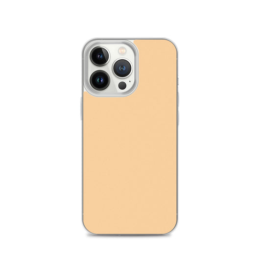 Plain Color Frangipani Orange iPhone Case Clear Bump Resistant Flexible CREATIVETECH