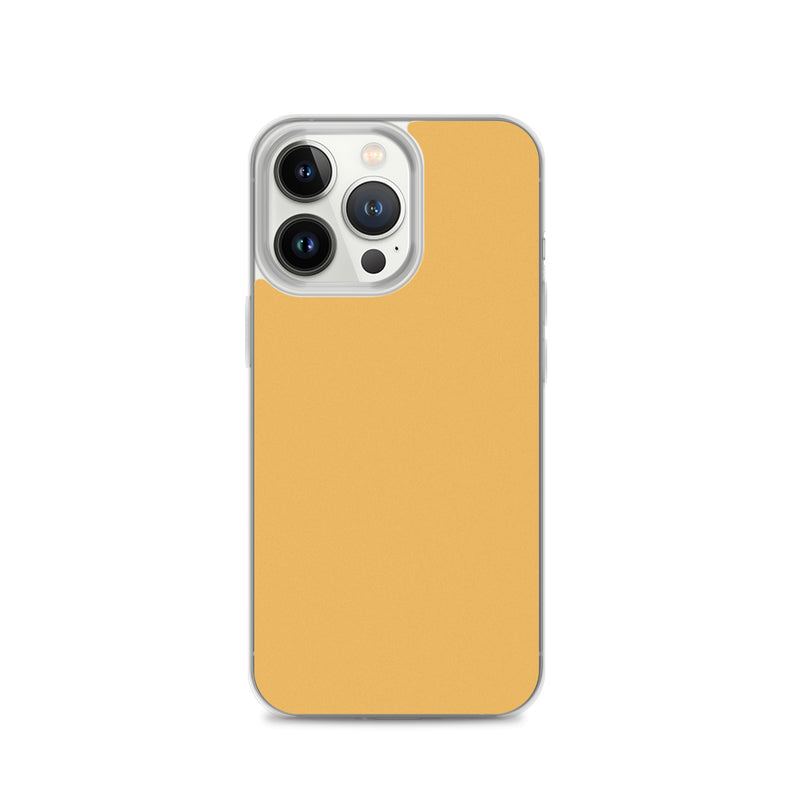 Load image into Gallery viewer, Plain Color Harvest Gold Yellow iPhone Case Clear Bump Resistant Flexible CREATIVETECH