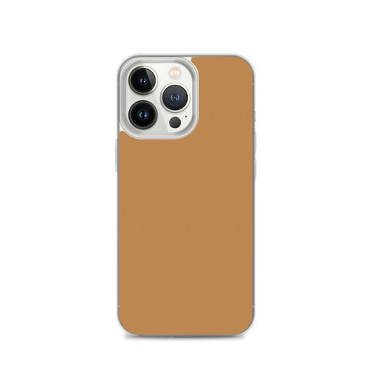 Plain Color Nude Yellow Brown iPhone Case Clear Bump Resistant Flexible CREATIVETECH