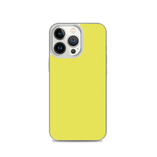 Plain Color Daisy Yellow iPhone Case Clear Bump Resistant CREATIVETECH