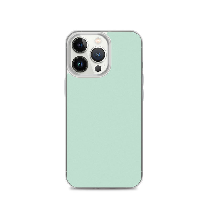 Load image into Gallery viewer, Plain Color Aero Green iPhone Case Clear Bump Resistant CREATIVETECH