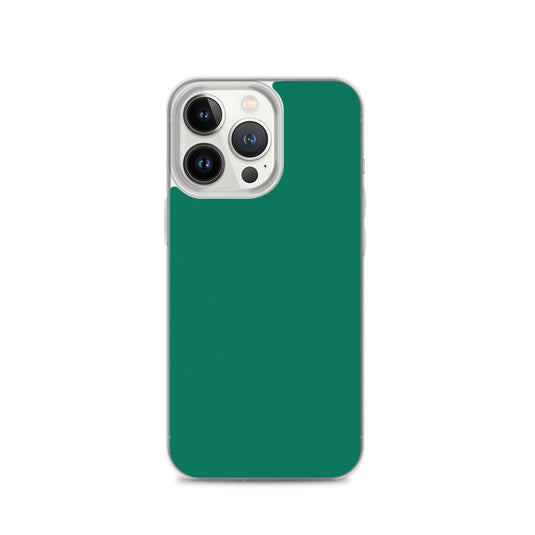 Plain Color Tropical Rain Forest Green iPhone Case Clear Bump Resistant CREATIVETECH