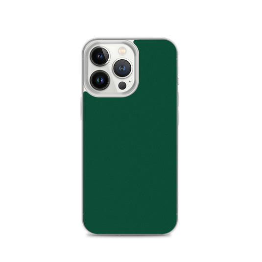 Plain Color British Racing Green iPhone Case Clear Bump Resistant CREATIVETECH