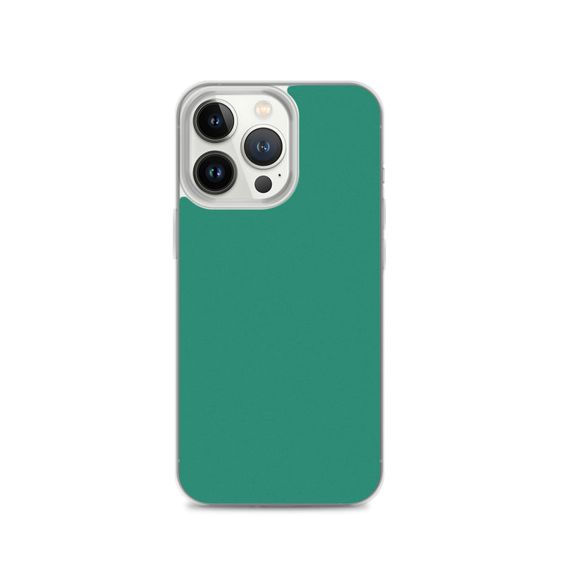 Load image into Gallery viewer, Plain Color Elf Green iPhone Case Clear Bump Resistant CREATIVETECH