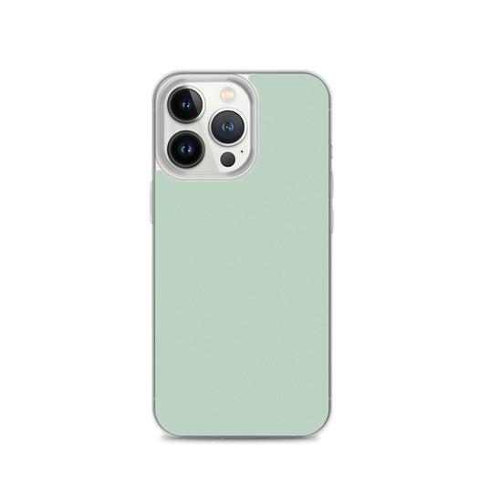 Plain Color Shallow Edgewater Blue iPhone Case Clear Bump Resistant CREATIVETECH