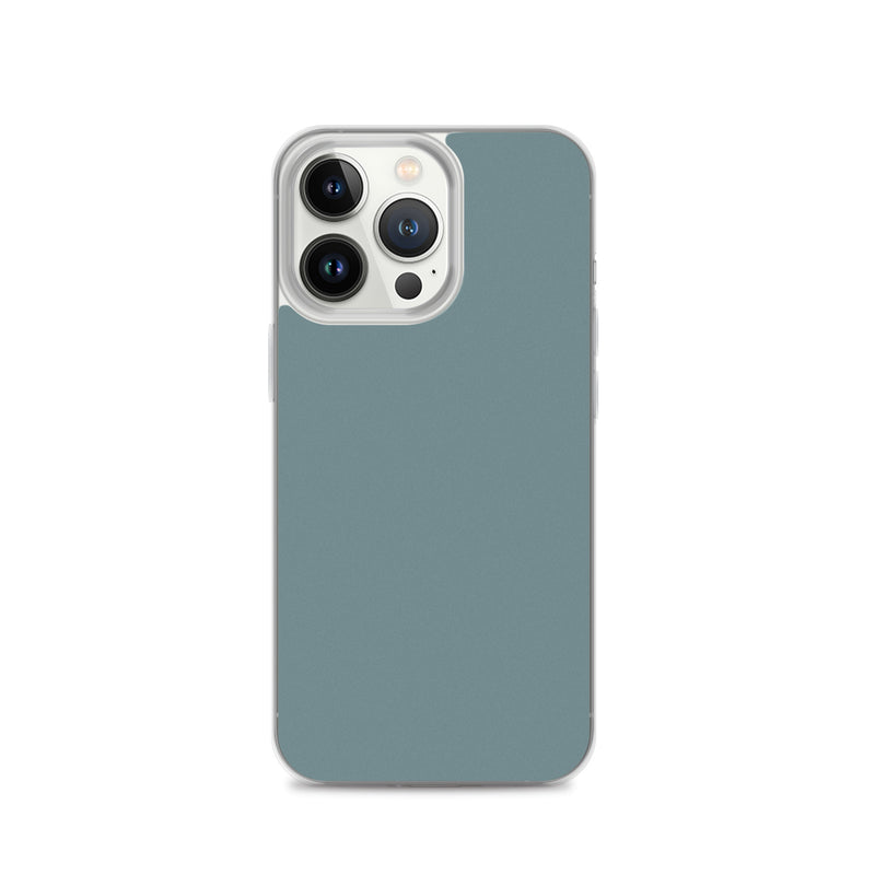 Load image into Gallery viewer, Plain Color Gothic Blue iPhone Case Clear Bump Resistant CREATIVETECH
