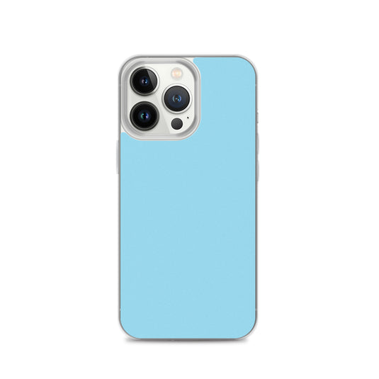 Plain Color Columbia Blue iPhone Case Clear Bump Resistant CREATIVETECH