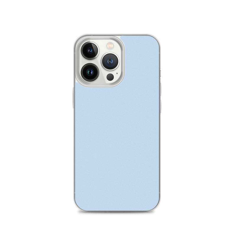 Load image into Gallery viewer, Plain Color Pattens Blue iPhone Case Clear Bump Resistant CREATIVETECH
