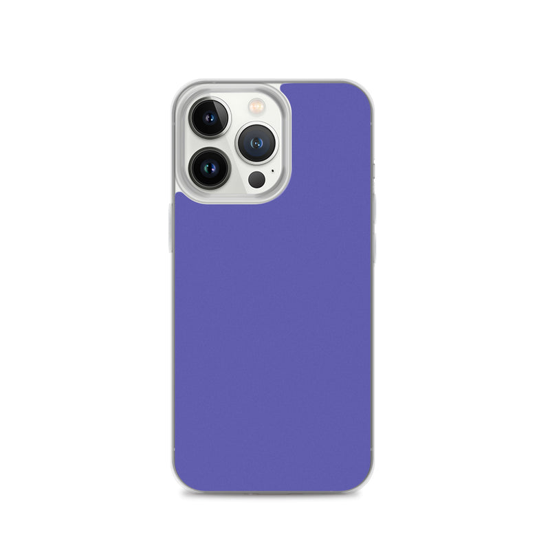 Load image into Gallery viewer, Slate Blue Purple iPhone Clear Thin Case Plain Color CREATIVETECH
