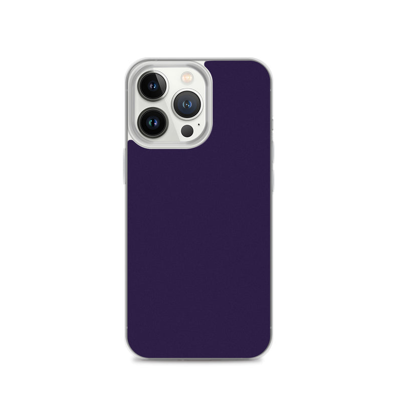 Load image into Gallery viewer, Tolopea Dark Purple iPhone Clear Thin Case Plain Color CREATIVETECH
