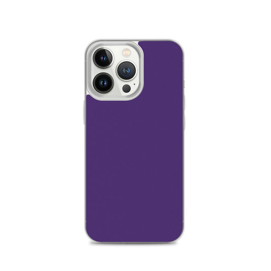 Purple iPhone Clear Thin Case Plain Color CREATIVETECH