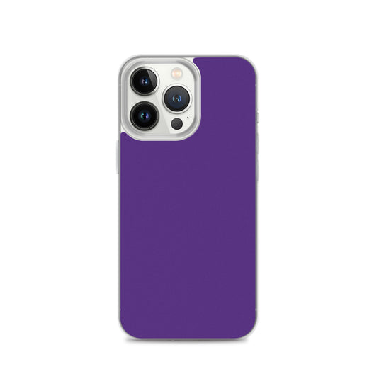 Indigo Purple iPhone Clear Thin Case Plain Color CREATIVETECH