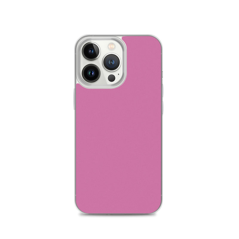 Load image into Gallery viewer, Hopbush Pink iPhone Clear Thin Case Plain Color CREATIVETECH