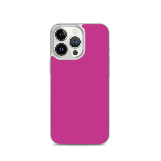 Medium Red Violet iPhone Clear Thin Case Plain Color CREATIVETECH