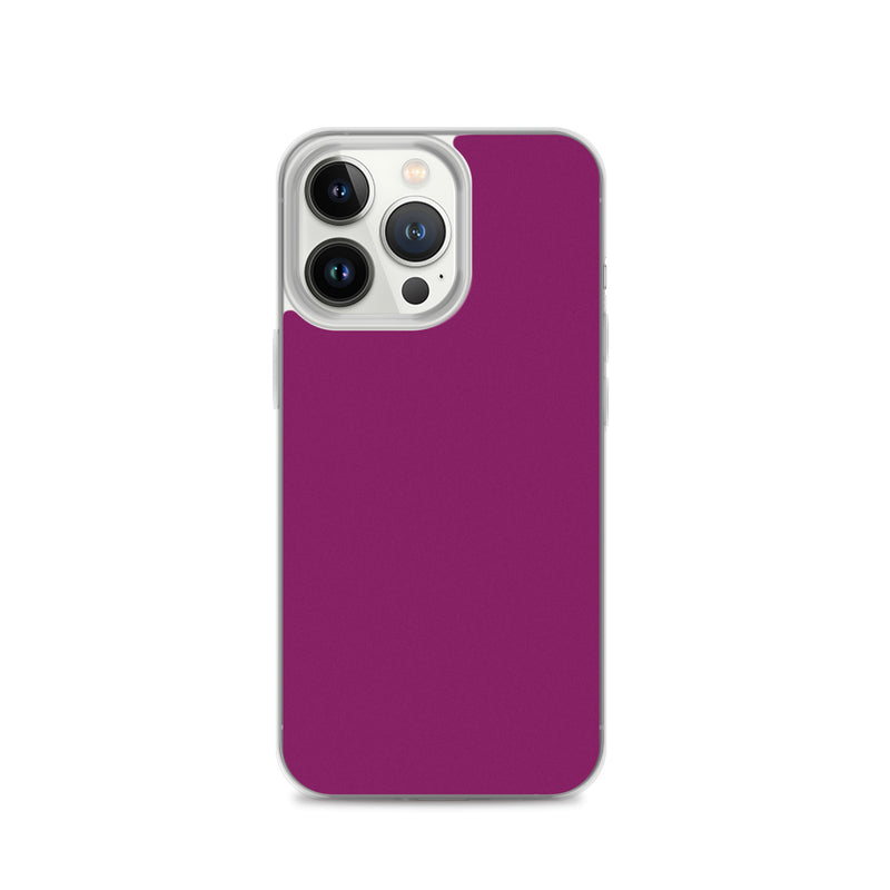Load image into Gallery viewer, Eggplant Purple iPhone Clear Thin Case Plain Color CREATIVETECH