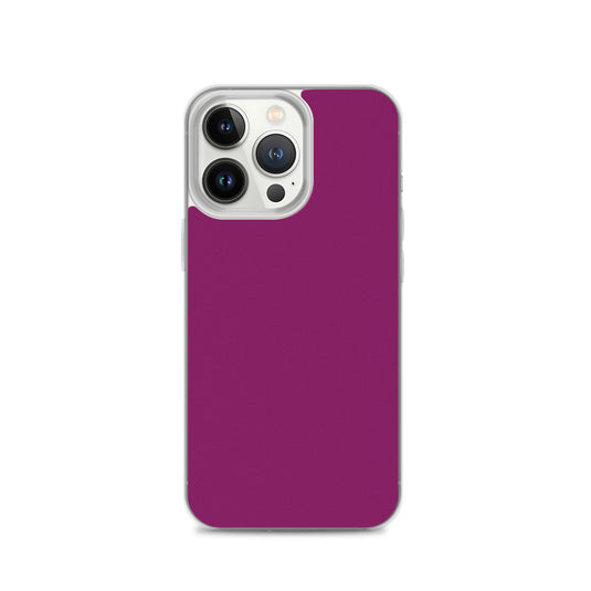 Eggplant Purple iPhone Clear Thin Case Plain Color CREATIVETECH