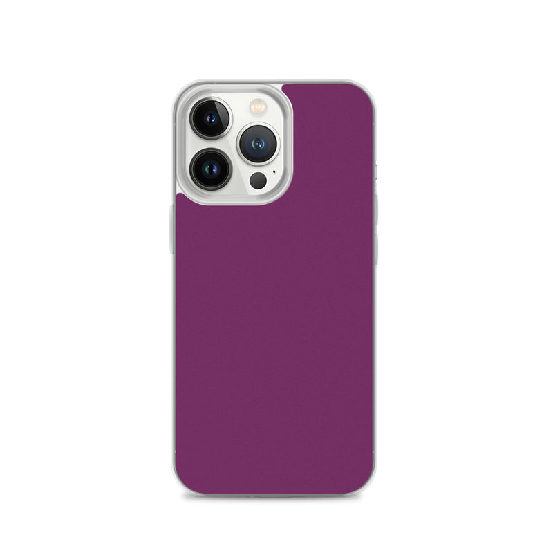 Load image into Gallery viewer, Palatinate Purple iPhone Clear Thin Case Plain Color CREATIVETECH