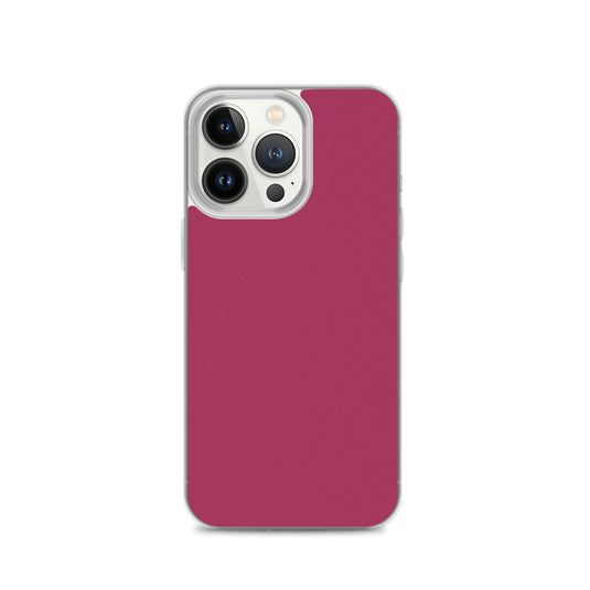 Lipstick Pink Red iPhone Clear Thin Case Plain Color CREATIVETECH