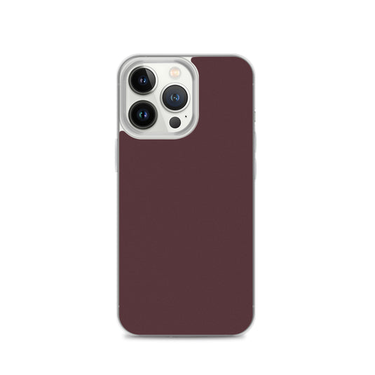 Cab Sav Brown iPhone Clear Thin Case Plain Color CREATIVETECH