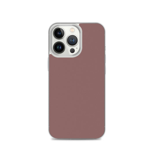 Light Brown Wood iPhone Clear Thin Case Plain Color CREATIVETECH