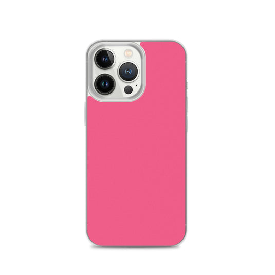 Brink Pink iPhone Clear Thin Case Plain Color CREATIVETECH