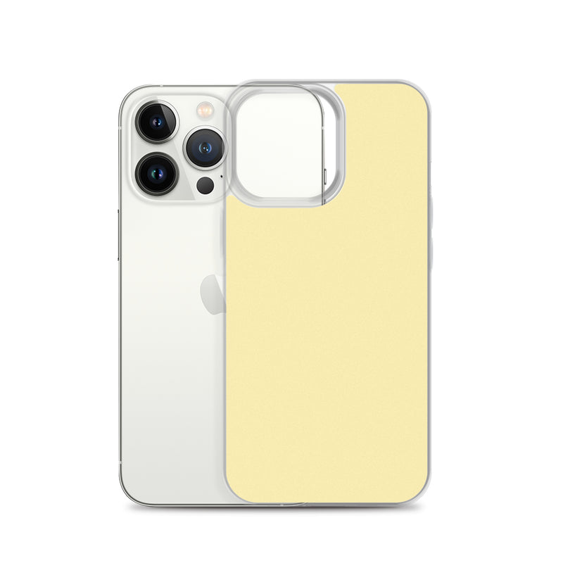 Load image into Gallery viewer, Plain Color Banana Yellow iPhone Case Clear Bump Resistant CREATIVETECH