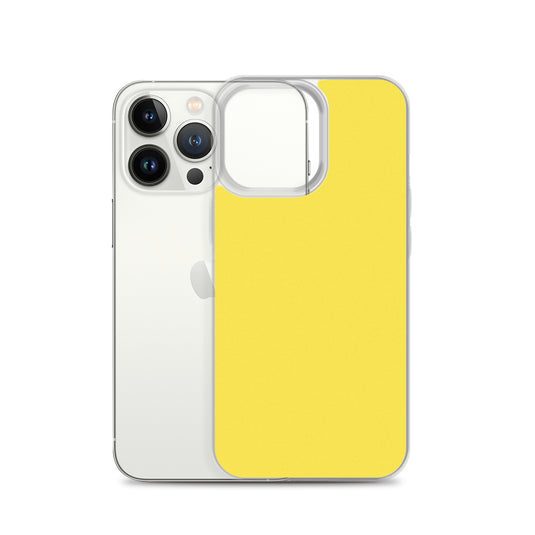 Plain Color Paris Daisy Yellow iPhone Case Clear Bump Resistant CREATIVETECH