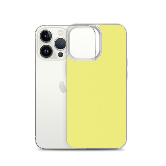Plain Color Dolly Yellow iPhone Case Clear Bump Resistant CREATIVETECH