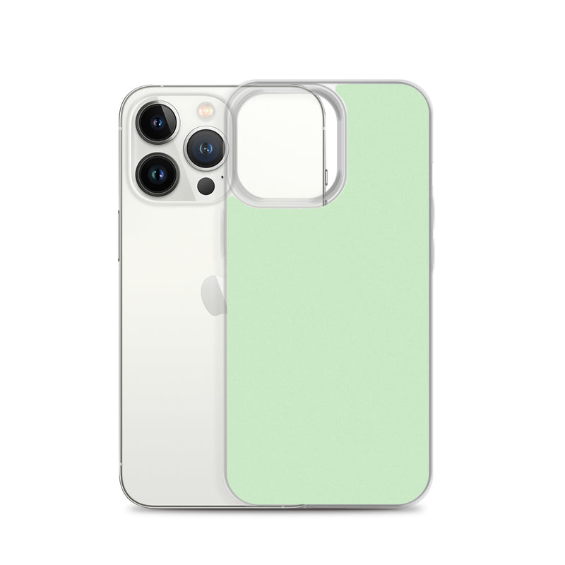 Load image into Gallery viewer, Plain Color Tara Green iPhone Case Clear Bump Resistant CREATIVETECH