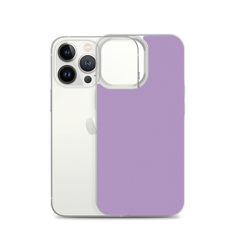 Load image into Gallery viewer, East Side Violet Purple iPhone Clear Thin Case Plain Color CREATIVETECH