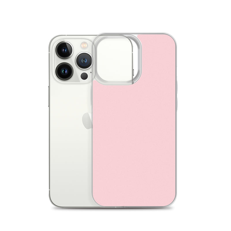 Load image into Gallery viewer, Flamingo Pink iPhone Clear Thin Case Plain Color CREATIVETECH