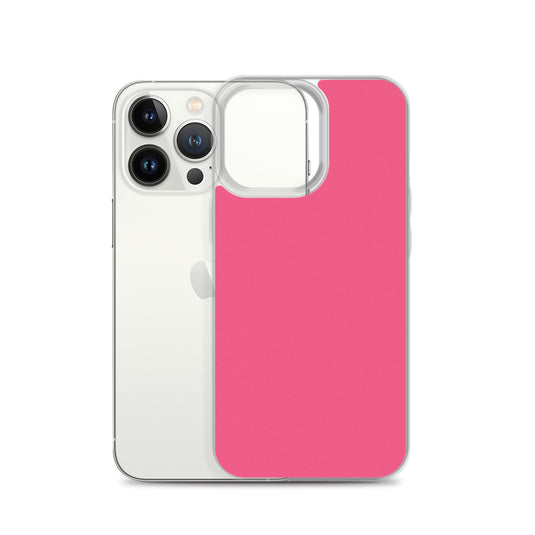 Brink Pink iPhone Clear Thin Case Plain Color CREATIVETECH
