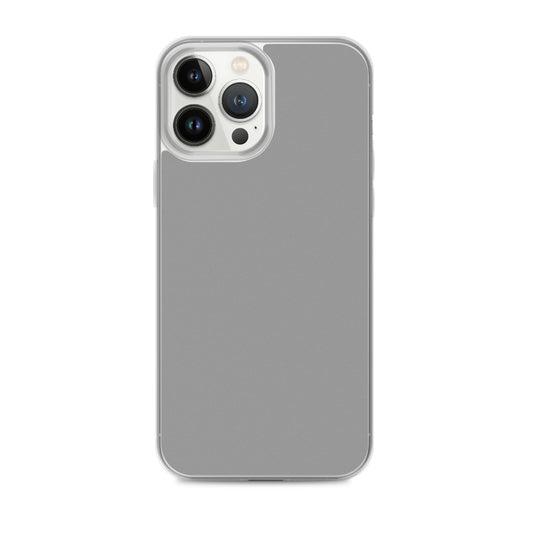 Plain Color Nobel Grey iPhone Case Clear Bump Resistant Flexible CREATIVETECH